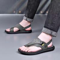 Zapatos de playa para hombre, verano 2025, con suela blanda, color liso, antideslizantes, a la moda, combinables y transpirables. - details 15