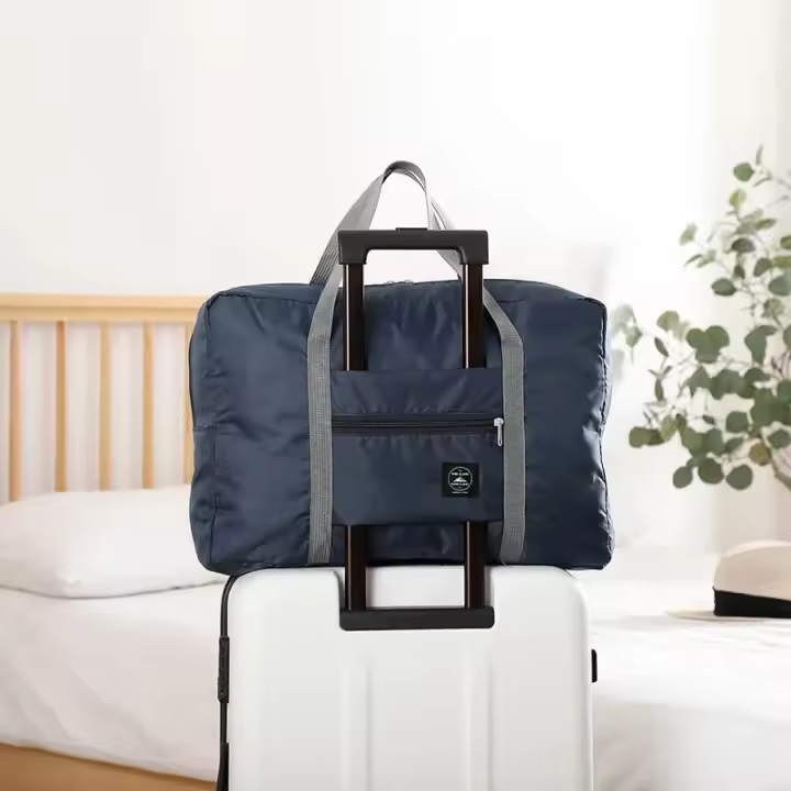 Bolsa de viaje plegable para aerolíneas, bolsa de mano para mujeres y niñas, ligera, de gran capacidad, deportiva, viaje de fin de semana durante la noche - 1