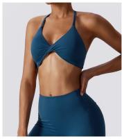 Sujetador Deportivo de Espalda Cruzada para Mujeres Top Deportivo de Yoga y Gimnasio Fitness Material de Nylon Transpirable y Hermoso - details 21