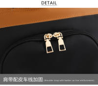 Mochila informal antirrobo para mujer, bolsa de hombro de tela impermeable, ligera, de viaje, oxford - details 24