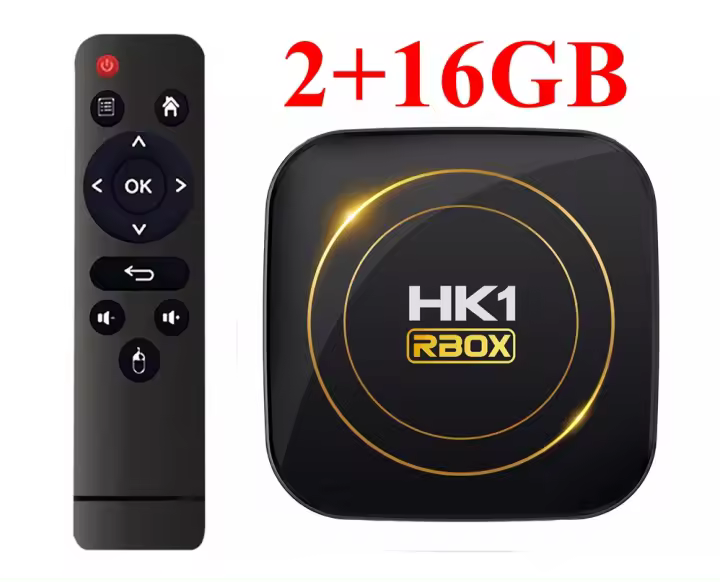 Android 12.0 TV Box HK1 RBOX H8S 6K Ultra HD Wifi 2.4G/5G 2GB/4GB/64GB de Almacenamiento - 1