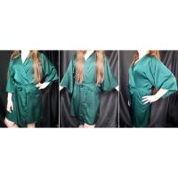Bata de satén para mujer, lencería íntima, ropa de dormir sedosa, regalo de boda nupcial, bata de baño tipo kimono informal, camisón Sexy - details 26
