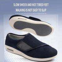 Zapatos Ortopédicos para Hombres Pies Anchos, Inflados, Adecuados para Caminar, Informales, Ajuste de Eversión del Pulgar, Suaves y Cómodos Talla Grande - details 1