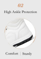 Botas de nieve cálidas para mujer, zapatos de media caña para clima frío, zapatos de felpa para exteriores, zapatillas antideslizantes de invierno - details 5