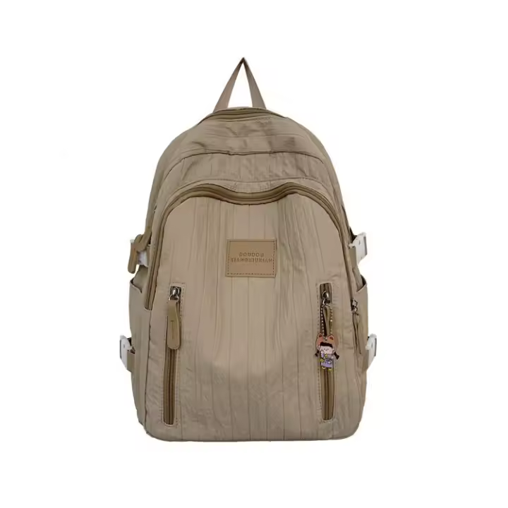 Mochila Escolar de Nylon Fresca y Dulce para Estudiantes de Secundaria - 1