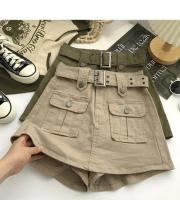 Falda de Denim de Cintura Alta para Mujer Estilo Coreano Versátil Cinturón Moda de Talla Grande - details 10