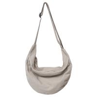 Bolso Bandolera De Lona Sólida Para Mujer Gran Capacidad Bolso De Compras Y Estudiante Bolso De Hombro Unisex Para Escuela - details 39