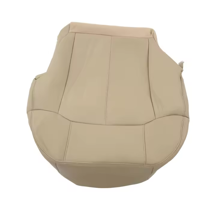 Funda de asiento inferior del conductor delantero Protector de asiento de coche de cuero PU de repuesto para Chevy Suburban 1999-2002 Beige - 1