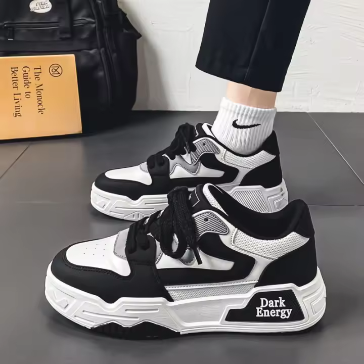 Nuevos Zapatos De Tabla, Suelas Gruesas Deportivas Y De Ocio Aumentan La Pequeña Marea Blanca - 1
