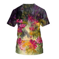 Camisetas 3D de manga corta y larga para hombre 2025, ropa de moda popular con elemento floral para imprimir, ropa de belleza de color. - details 10