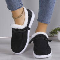 Botas de Nieve para Mujer de Tacón Grueso Calzado de Algodón Cosmético de Talla Grande con Terciopelo y Piel de Vellón para Calentarte - details 1