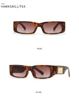 Toyear-gafas de sol rectangulares para hombre y mujer, lentes de sol de marca de lujo, montura pequeña, clásicas, estilo Punk, Vintage, cuadradas - details 14