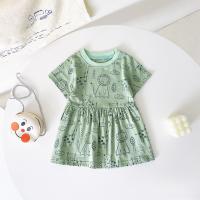 Vestido de algodón para niñas, ropa de bebé, falda de dibujos animados, verano - details 5