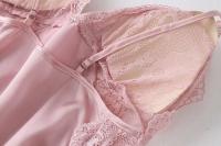 Ence Conjunto de bata de flores para mujer, kimono de boda con correa de cinta, ropa de dormir, 2 piezas - details 16