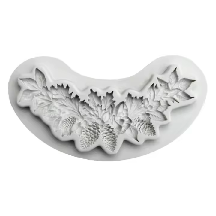 Moldes de silicona para decoración de pasteles, herramienta para hornear galletas, Fondant, gris, útil, cocina, 4,92x2,67 pulgadas - 1