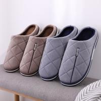 Zapatillas de algodón cálidas para hombre, zapatos informales de talla grande para el hogar, dormitorio, interiores, otoño e invierno, 47, 48, 49, 50 - details 0
