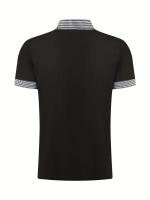 Gran venta de verano de polos de manga corta para hombre con botones a juego de color deportivo. - details 7