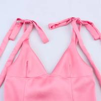 PB&ZA2025-top con tirantes y cuello en V informal, estilo sencillo, textura satinada decorada con lazo, novedad de verano, ropa para mujer - details 12