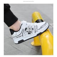 Zapatos de marca para niños, zapatos deportivos de cuero a la moda para niños y niñas, zapatos de tenis para niños, zapatos antideslizantes para correr al aire libre, zapatos de baloncesto - details 22