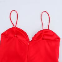 Ropa de mujer europea y americana temperamento de moda y textura simple de satén de seda vestido Midi - details 4