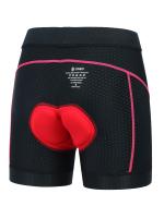 Pantalones Cortos de Ciclismo para Mujer - ONEO de Alta Elasticidad, Poliéster/Spandex Transpirable, No Transparente, Diseño de Bloques de Color con Almohadilla de Absorción de Impactos de Silicona 3D, Ideal para Montar al Aire Libre - details 1