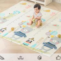 Modelos plegables engrosada bebé gateando estera, bebé gateando estera, XPE hogar de los niños, cerca de espuma estera de piso de doble cara, sano e inofensivo, la medición de altura - details 3