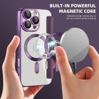 Flip para iPhone 16e Plus 16 15 14 13 Pro Max, funda protectora de gaanoplastia con cepillo antirrobo de cuero magnético Magsafe - details 3