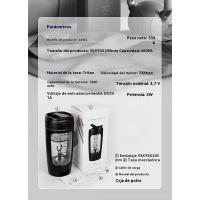 2025 nuevo vaso batidor eléctrico vaso batidor automático recargable modelo batido deportes en movimiento proteína en polvo vaso batidor - details 1