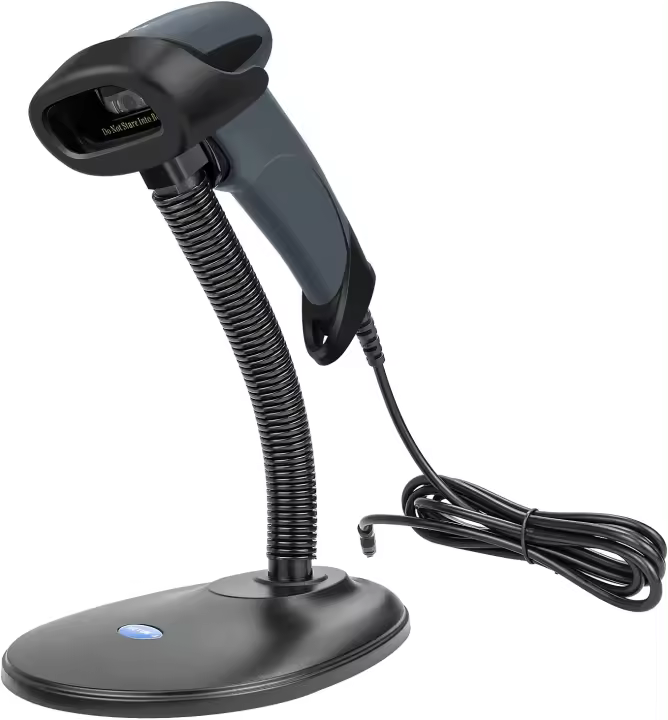Escáner de Barcode USB Netum con Soporte Lector de Códigos de Barra Portátil con Cable - 1