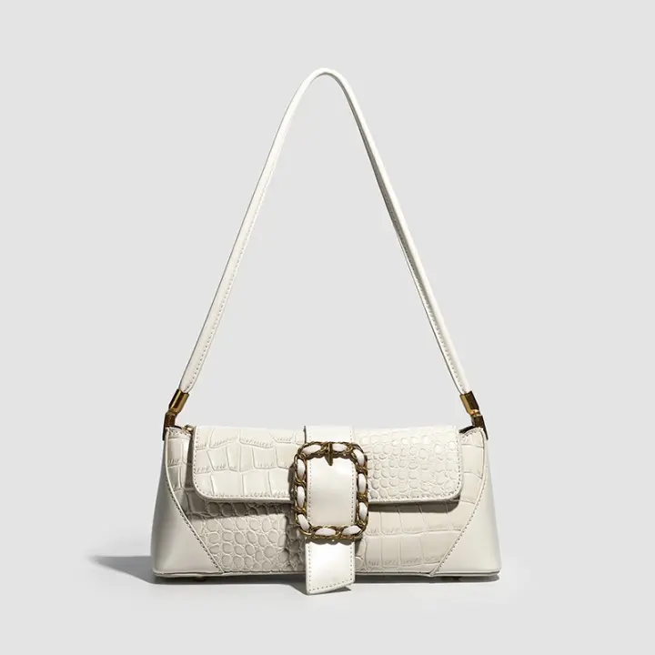 Bolso De Alta Gama Tendencia De La Moda Bajo El Brazo Bolso De Hombro Clásico Cien Patrón De Textura - 1