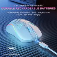 Ratón de juego inalámbrico de 2,4G, dispositivo con diseño ergonómico DPI ajustable para ordenador portátil de escritorio - details 6