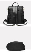 Mochila antirrobo de tela Oxford impermeable para mujer, bolso de hombro escolar de nailon ligero para viaje, a la moda - details 9