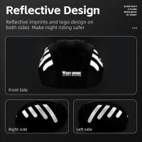 Gorros de bicicleta con cordón, cubierta de lluvia con tira reflectante, a prueba de viento, impermeable, Universal para cascos de ciclismo - details 8