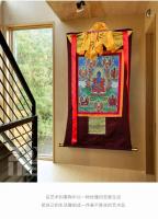 Tangka de Bordado Nepalés Hecho a Mano Estilo Xizang de Tantric Sectura - details 8