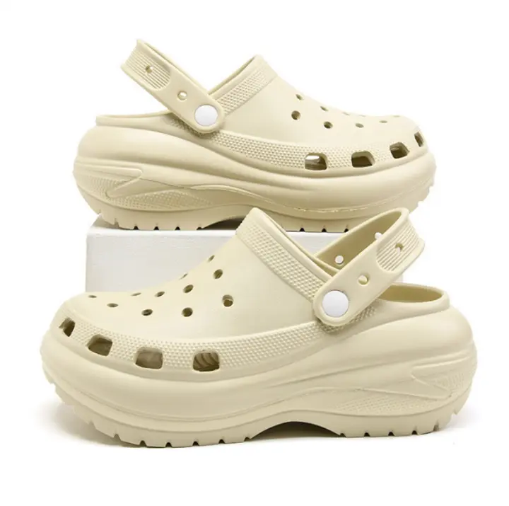 Sandalias Classic Mega Crush Clog Bone White para Mujer. - 1