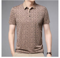 Polo de Algodón de Seda de Verano Camiseta de Negocios Casual para Hombres - details 1