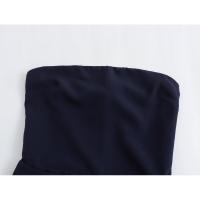 Mono de lino sin tirantes para mujer, cuello recto, cremallera trasera, monos femeninos, moda elegante. - details 4