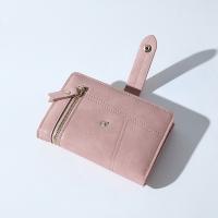 Cartera pequeña de cuero PU para mujer, monedero pequeño, bolso de mano, tarjetero, Color sólido, Delgado, Simple, nuevo - details 12