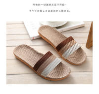 Zapatillas de Lino de Cuatro Temporadas para Mujeres Ligeras, Silenciosas, Suaves Suela de Madera para Hogar - details 1
