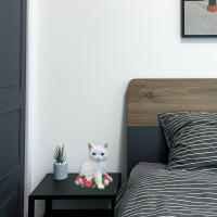 Estatua Decorativa de Gato de Resina Adorna Yardín con Encanto Decoración Luminosa Única para Hogar - details 3