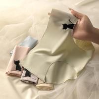 Bragas sin costuras para mujer, lencería de seda helada, bragas de gato, ropa interior Sexy, conjunto de ropa interior íntima ultrafina, 3 uds. - details 11