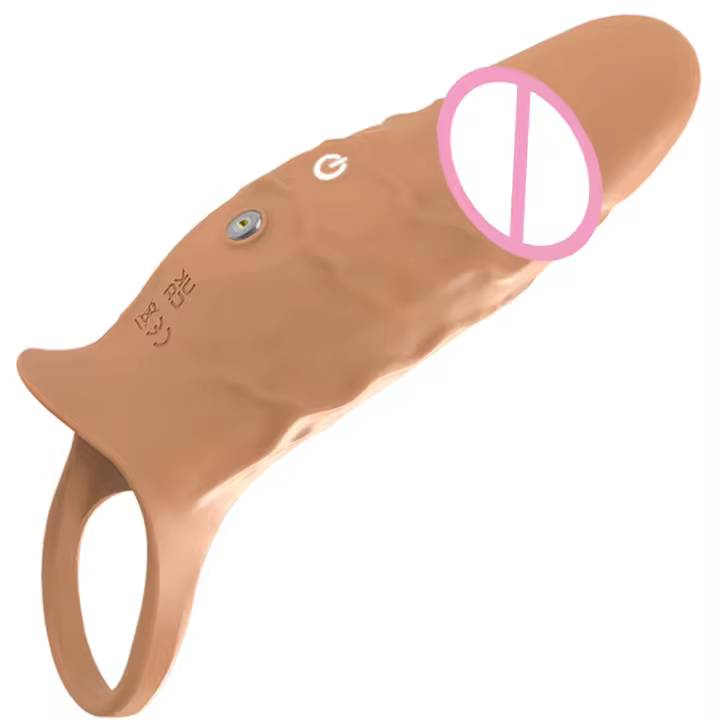 Funda vibradora para pene, anillo de gallo, silicona líquida, producto sexual para parejas suaves para adultos, anillo vibratorio expansor de pene para el punto G de las testículas del pene - 1