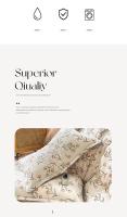 Juego de Ropa de Cama King Size de Alta Calidad con Estampado Floral en Poliéster 100% Tapete de Cama Suave y Transpirable con Funda de Edredón y Sábanas - details 12