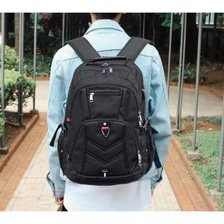 Mochila Portatil 17.3 Pulgadas Hombre con Puerto de USB Grande Mochila para Portátil 17 Pulgadas Impermeable Viaje Negocio Universidad - 1
