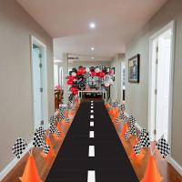 Mantel de Coche de Carreras a Cuadros Cubierta de Mesa de Fiesta de Cumpleaños Temática de Carreras - details 7