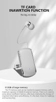Auriculares inalámbricos Lavalier K68, audífonos de negocios 6 en 1, soporte para reuniones, grabación, MP3, tarjeta TF, reproducción, Bluetooth, micrófono - details 2