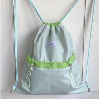 Mochilas con cordón de estilo coreano, diseño de nicho de Color en contraste, bolso de nailon suave ligero, bolso de hombro de gran capacidad de Color sólido - details 13