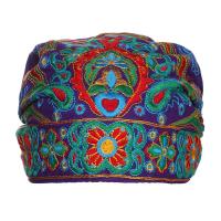 Bandanas de flores bordadas a la moda, turbante de estilo étnico mexicano, gorros Vintage transpirables para cubrir el cabello para mujer - details 5