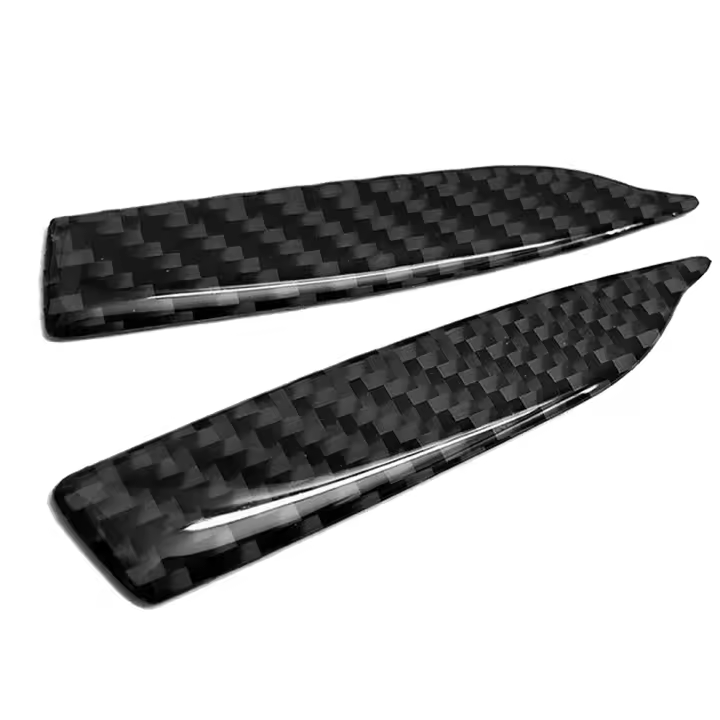 Protector Universal de espejo retrovisor de coche de fibra de carbono, 2 uds. - 1