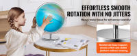 SucceBuy Globo terráqueo giratorio con soporte, 13"/330,2 mm, 720 °   Globo ABS educativo para niños, aprendizaje en el aula - details 3
